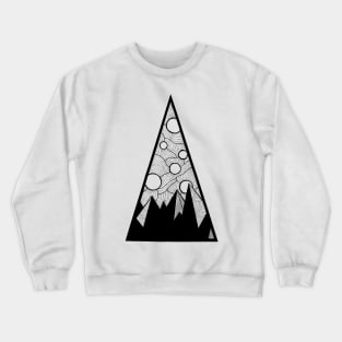 Triangles and Pyramids Black Crewneck Sweatshirt